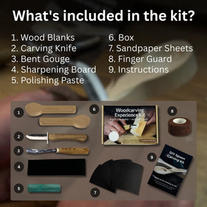 DIY 2-Piece Spoon Carving Kit for Beginners