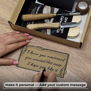 DIY 2-Piece Spoon Carving Kit for Beginners