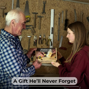 DIY Beaver Carving Kit – Wood Art Set with V-Chisel & Video Guide