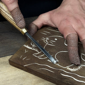 DIY Bunny Carving Kit – Wood Art Set with V-Chisel & Video Guide