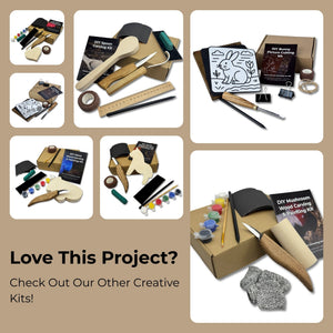 DIY Fish Wood Carving & Painting Kit – Beginner Whittling Set with Video Tutorial