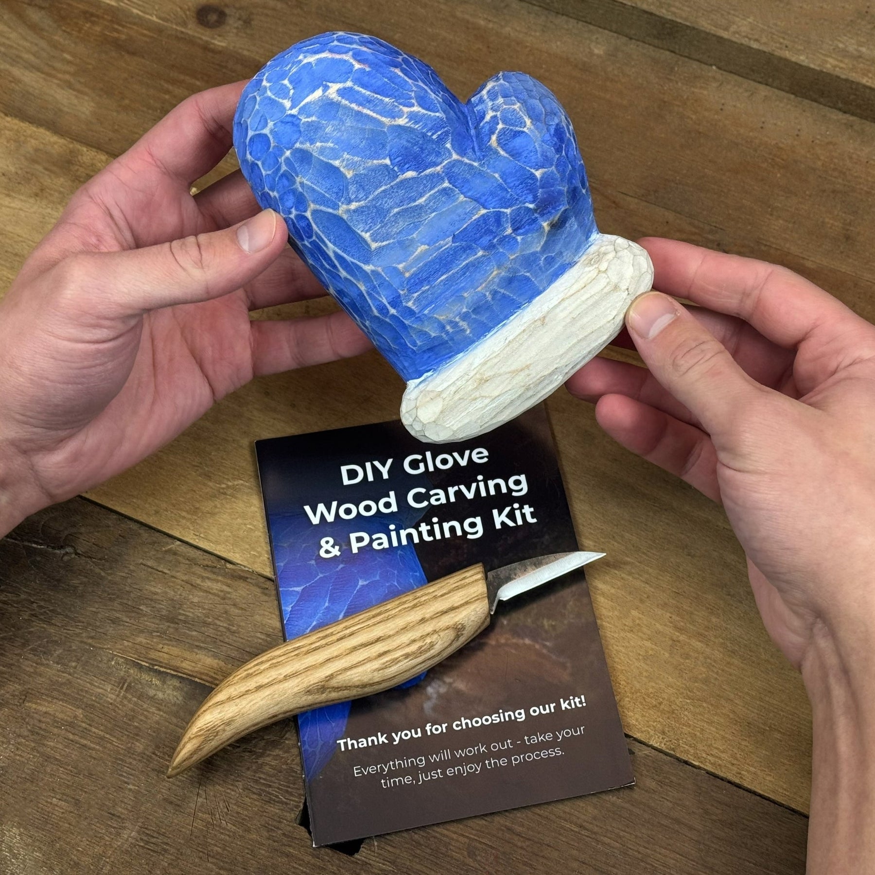 DIY Glove Wood Carving & Painting Kit