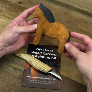 DIY Horse Wood Carving & Painting Kit