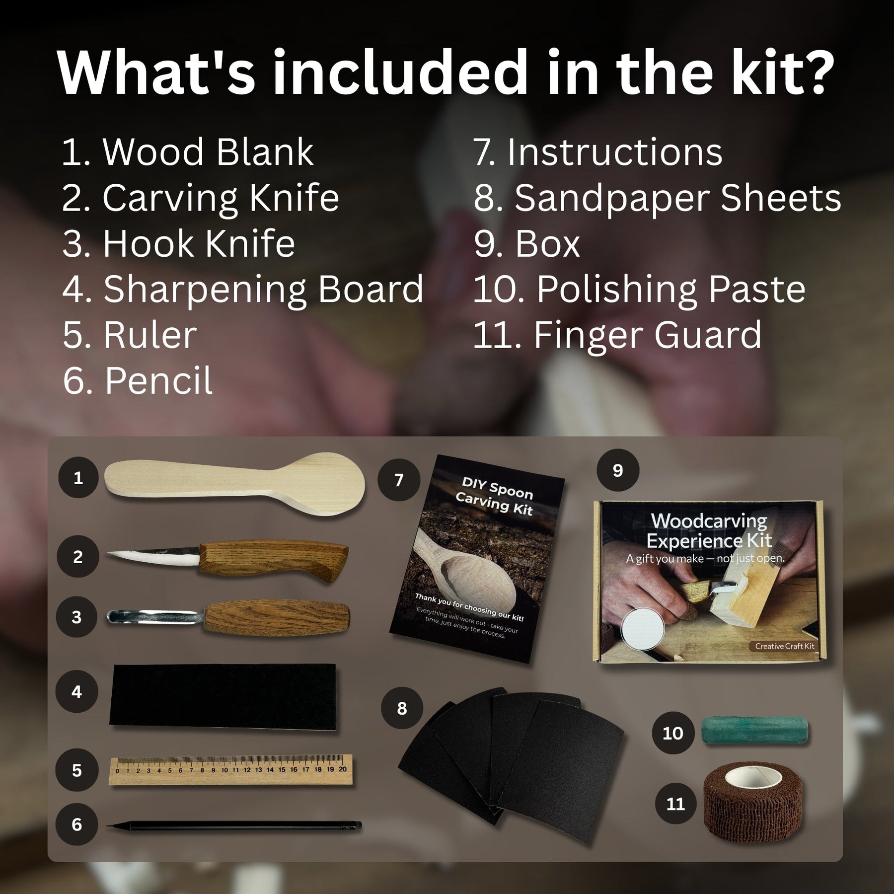 DIY Wood Carving Kit – Spoon Making Set for Beginners