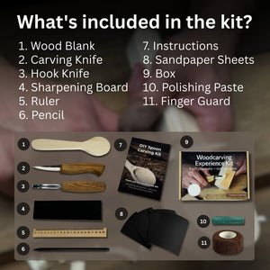 DIY Wood Carving Kit – Spoon Making Set for Beginners