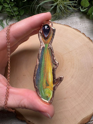 Dolphin and Amethyst Necklace