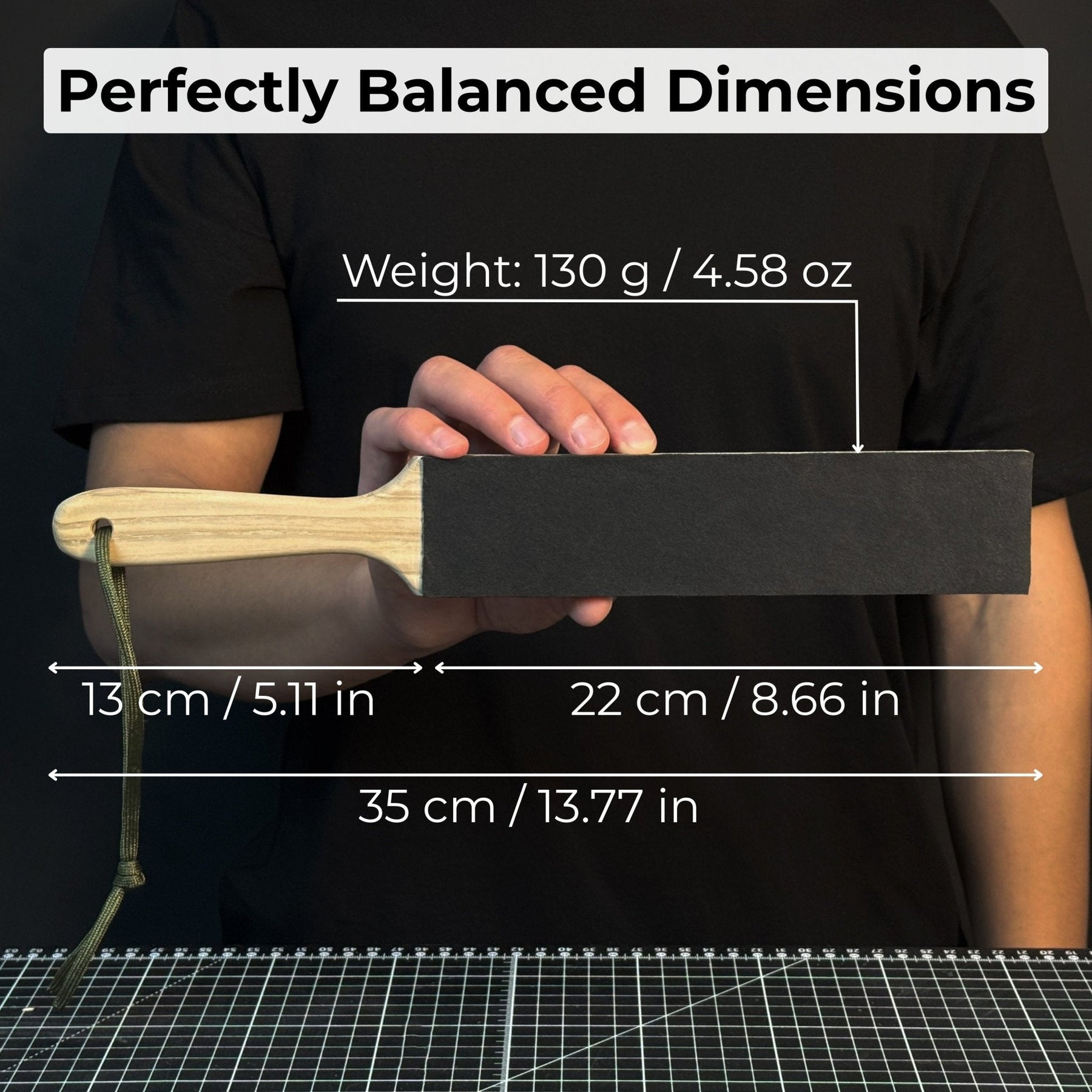 Double-Sided Leather Sharpening Strop with Polishing Paste