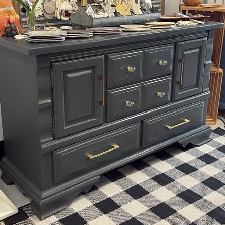 Prodigal Pottery Refurbished Charcoal Buffet Cabinet — product view 2
