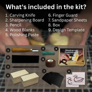 Duck Carving Kit - Complete Starter Whittling Kit for Beginners, Adults, Teens, and Kids