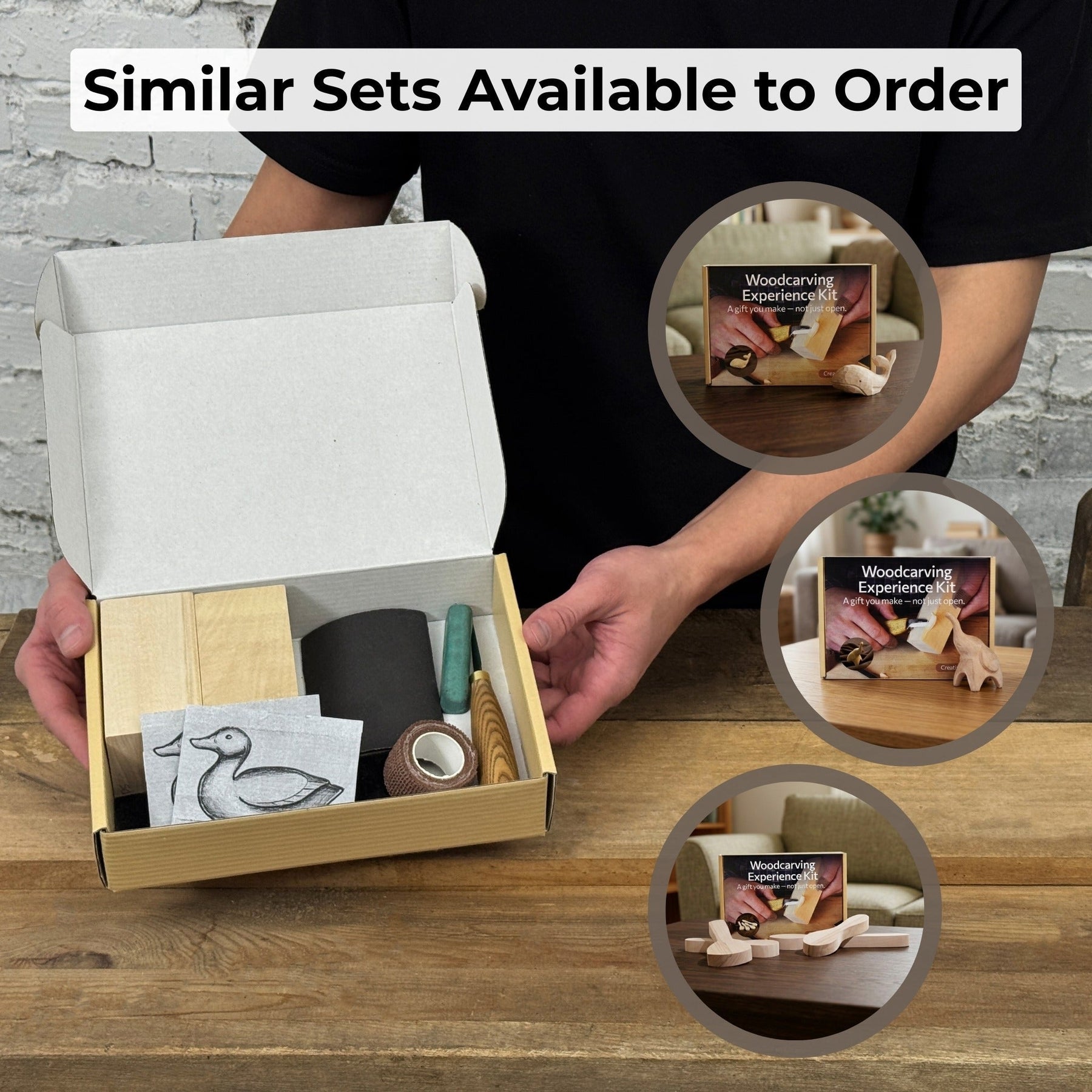 Duck Carving Kit - Complete Starter Whittling Kit for Beginners, Adults, Teens, and Kids
