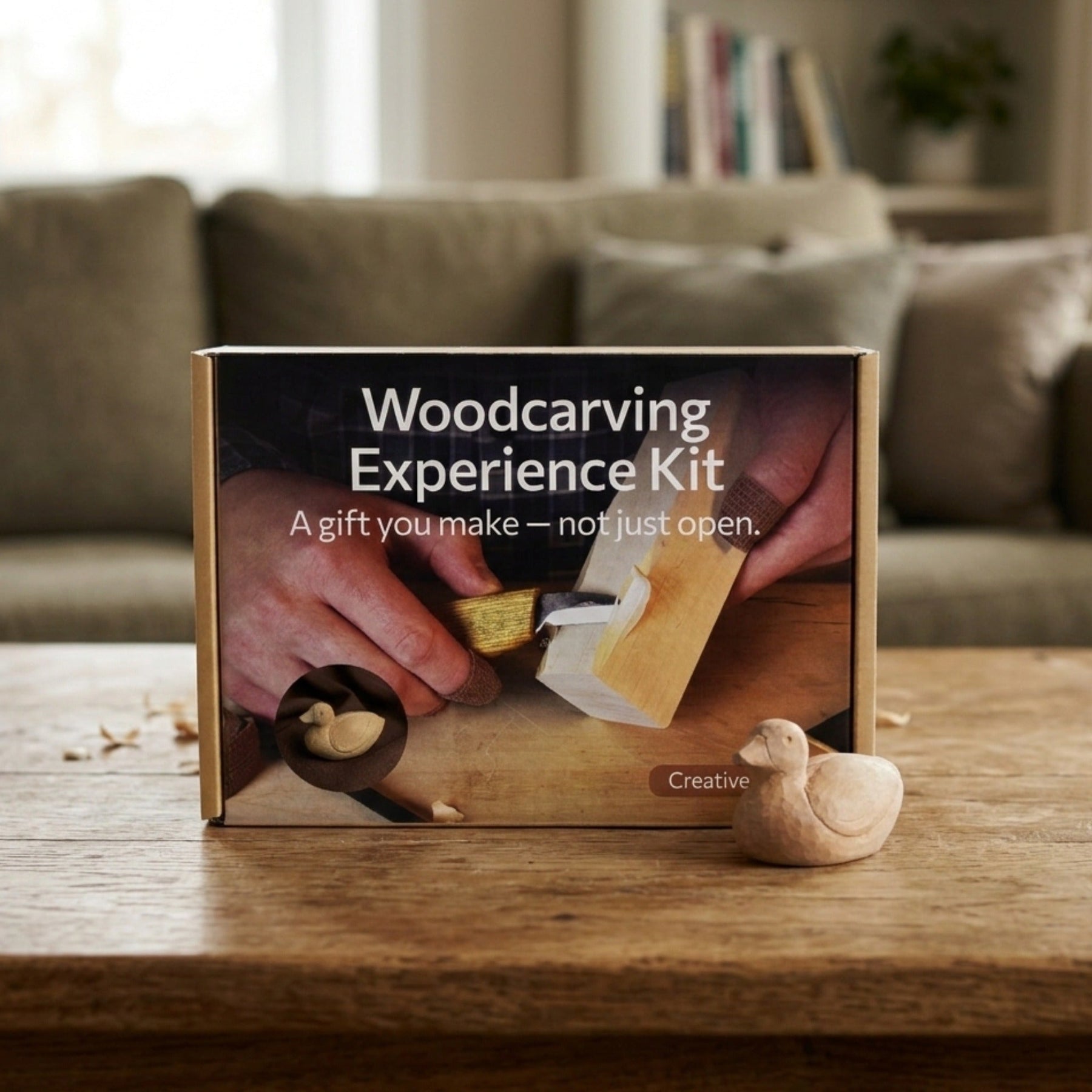 Duck Carving Kit - Complete Starter Whittling Kit for Beginners, Adults, Teens, and Kids