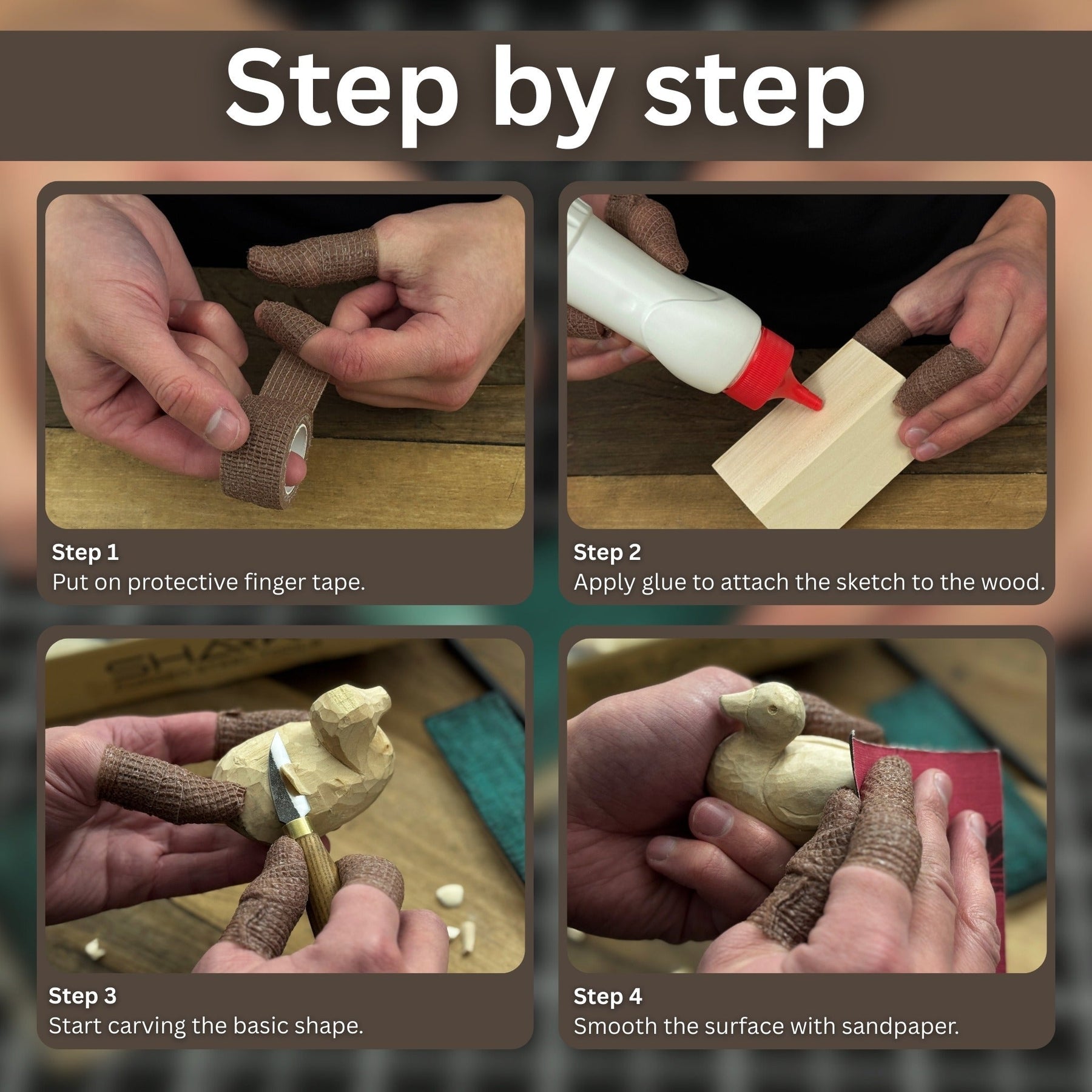 Duck Carving Kit - Complete Starter Whittling Kit for Beginners, Adults, Teens, and Kids
