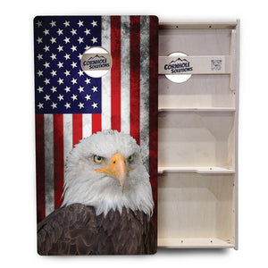 Eagle USA Flag Cornhole Boards – Tournament Series
