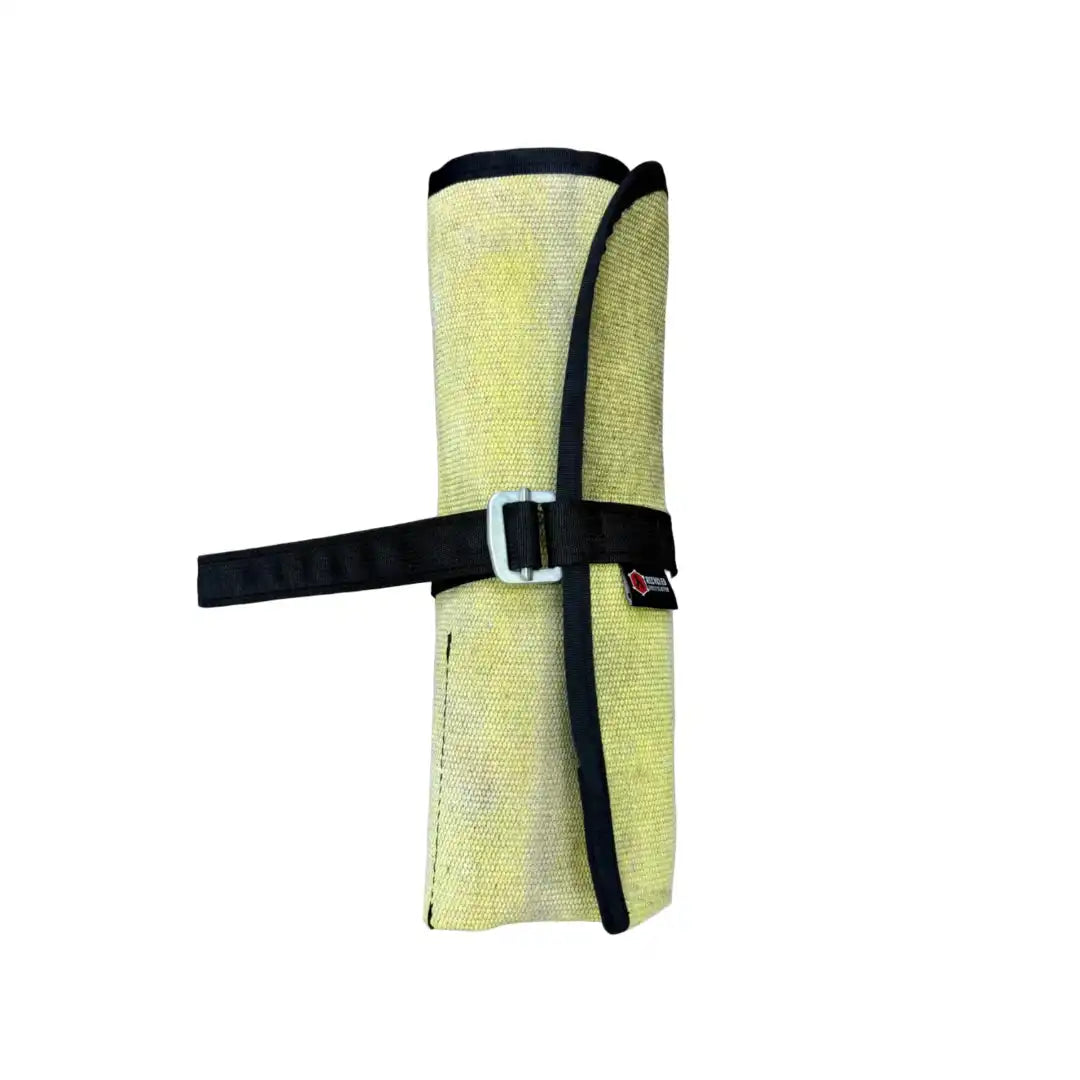 Fire Hose Tool Roll by Recycled Firefighter, handmade leather goods detail photo 19