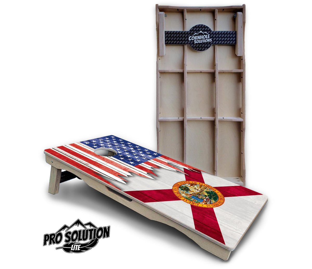 State Flag Cornhole Boards – AL to GA – Pro Lite or Pro Elite