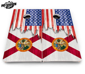 State Flag Cornhole Boards – AL to GA – Pro Lite or Pro Elite
