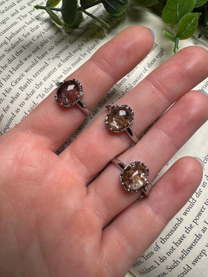 Garden Quartz Adjustable Ring