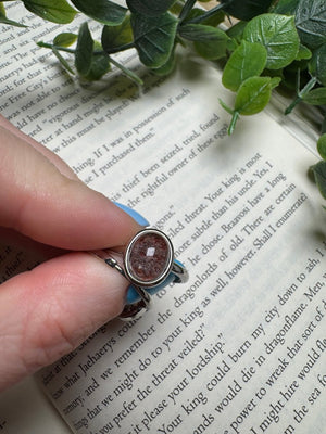 Garden Quartz Adjustable Ring