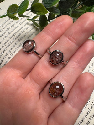 Garden Quartz Adjustable Ring