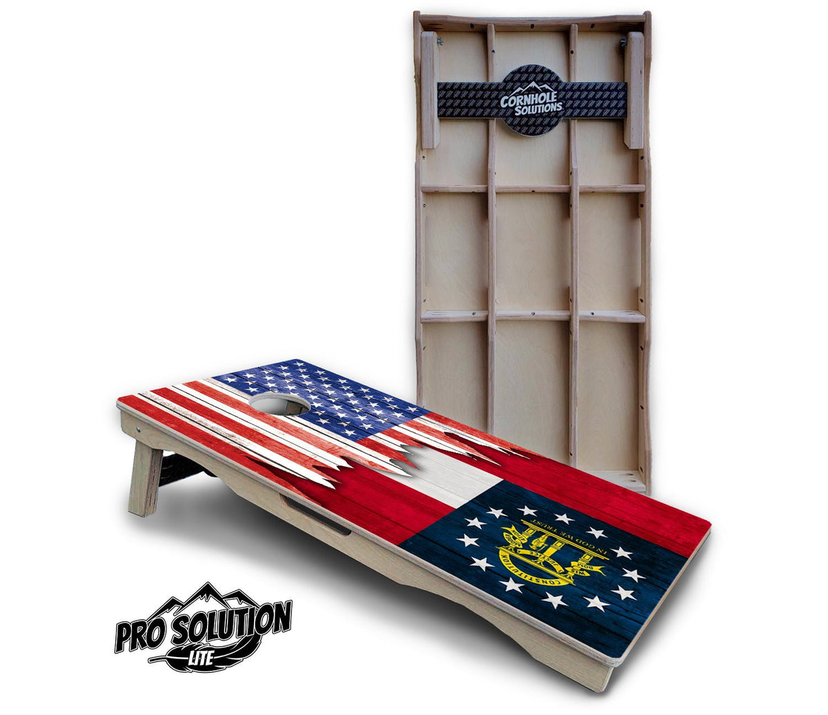 State Flag Cornhole Boards – AL to GA – Pro Lite or Pro Elite