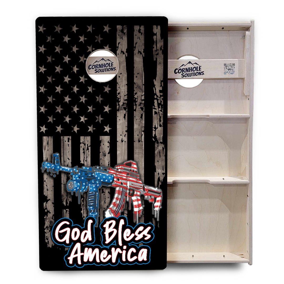 God Bless Cornhole Boards – Tournament Series