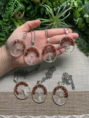 Goldstone Tree of Life Necklace