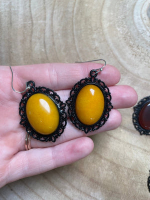 Gothic Style Crystal Earrings