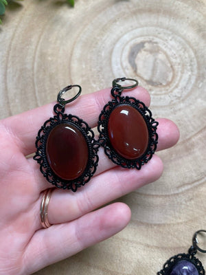 Gothic Style Crystal Earrings