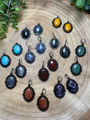 Gothic Style Crystal Earrings