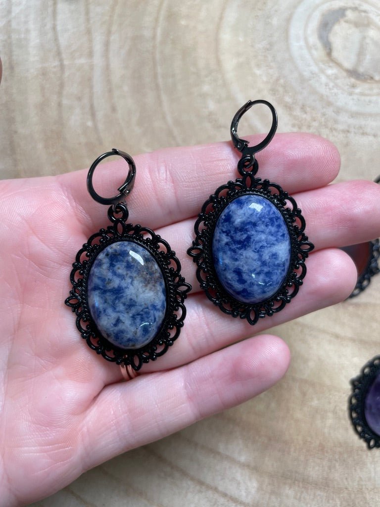 Gothic Style Crystal Earrings