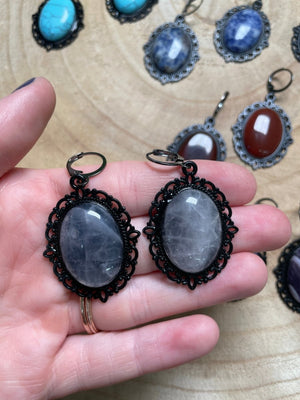 Gothic Style Crystal Earrings