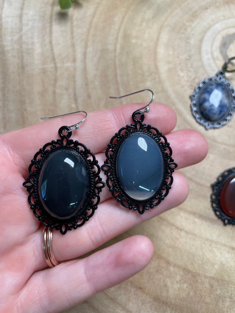 Gothic Style Crystal Earrings