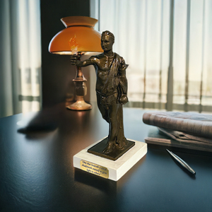 University of Tennessee Volunteers Torchbearer Stone Sculpture, real Bronze metal coating