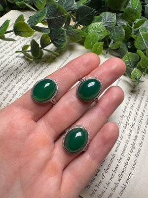 Green Aventurine Adjustable Ring