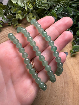 Green Aventurine Beaded Bracelet with 6mm Beads