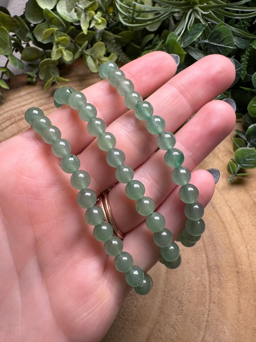 Green Aventurine Beaded Bracelet with 6mm Beads
