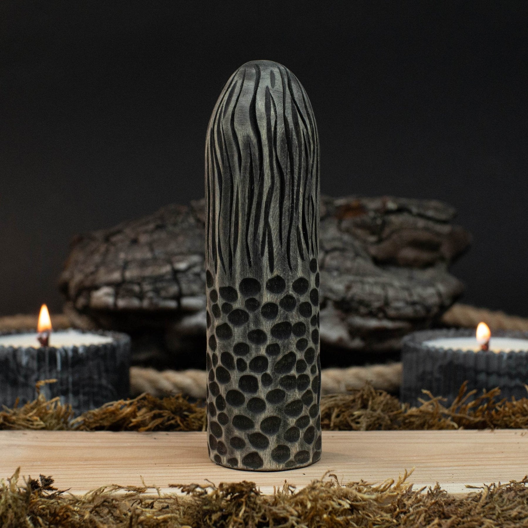 Hand-Carved Eir Figurine – 14 cm (5.7 inches) Wooden Norse Goddess of Healing Statue