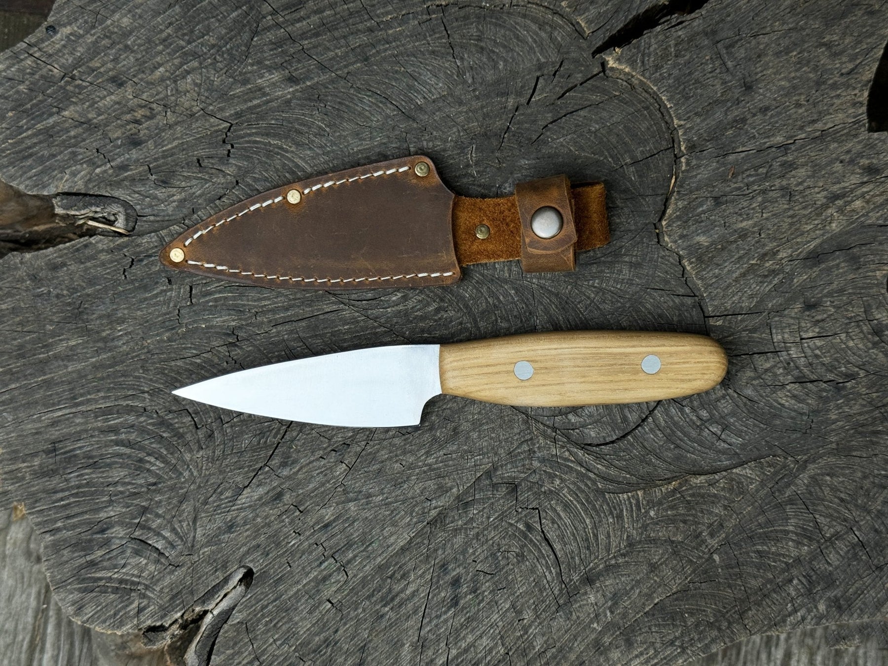 Hand-Forged Bushcraft Knife, 10 cm (3.94 inches)