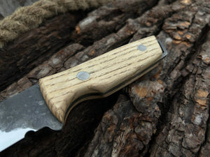 Hand-Forged Bushcraft Knife, 12 cm (4.72 inches)