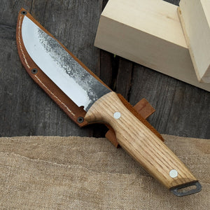 Hand-Forged Bushcraft Knife, 12 cm (4.72 inches)
