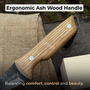 Hand-Forged Bushcraft Knife, 12 cm (4.72 inches)