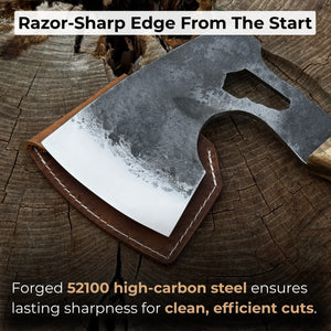 Hand-Forged Camping (Chopping) Axe, 0.6 kg (1.32 Ibs)
