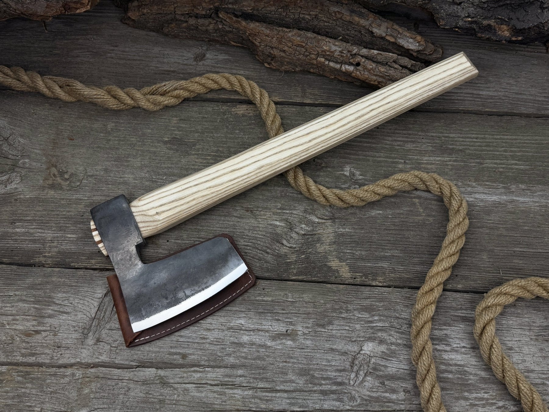 Hand-Forged Carpenter's Axe with Belt Loop, 0.84 kg (1.85 lb)
