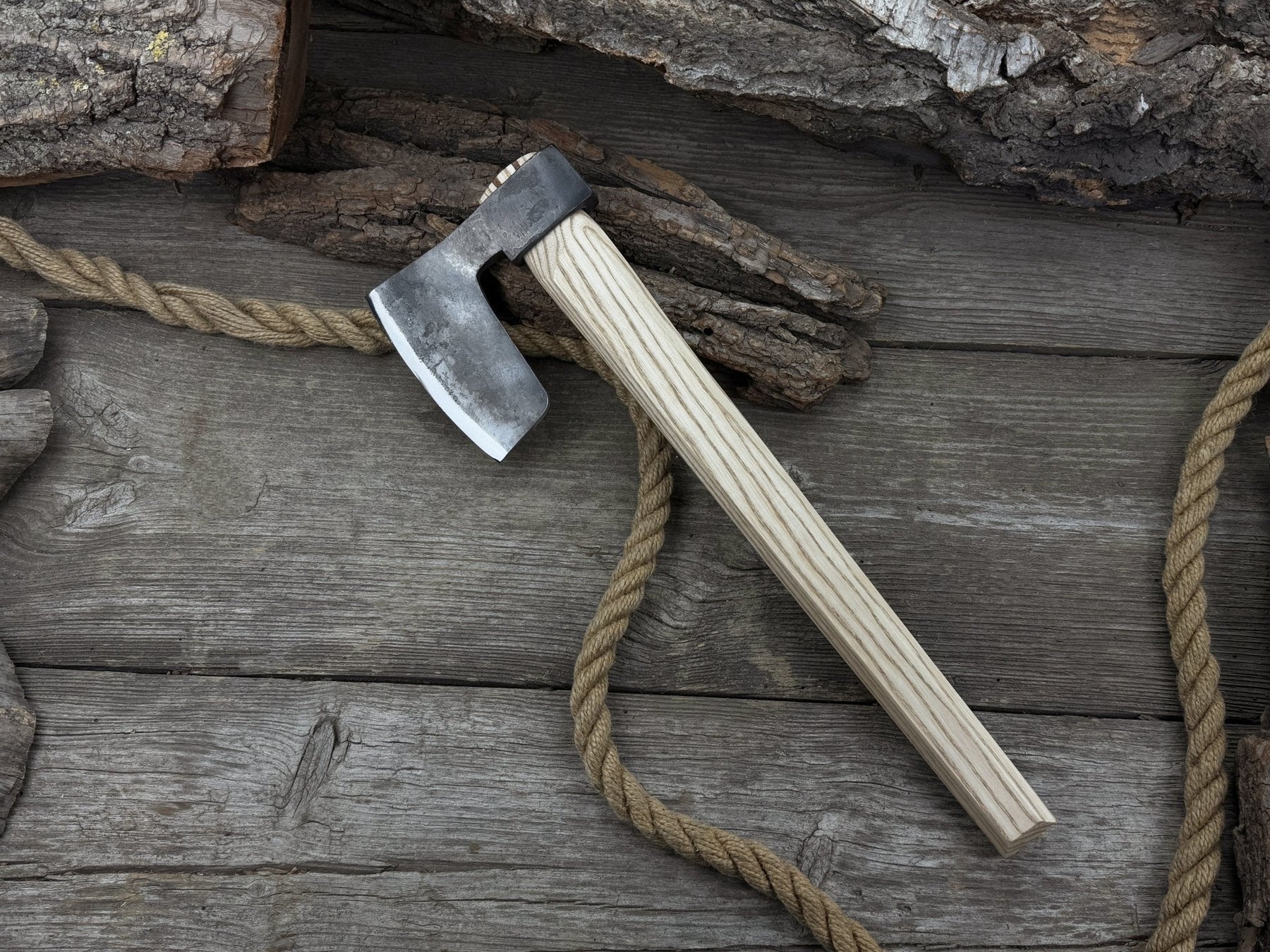 Hand-Forged Carpenter's Axe with Belt Loop, 0.84 kg (1.85 lb)