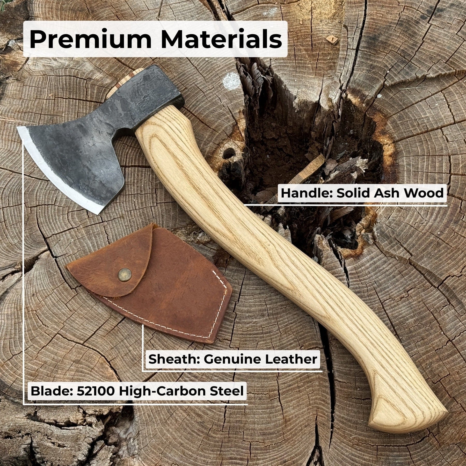Hand-Forged Carving Axe, 1.05 kg (2.31 Ib)
