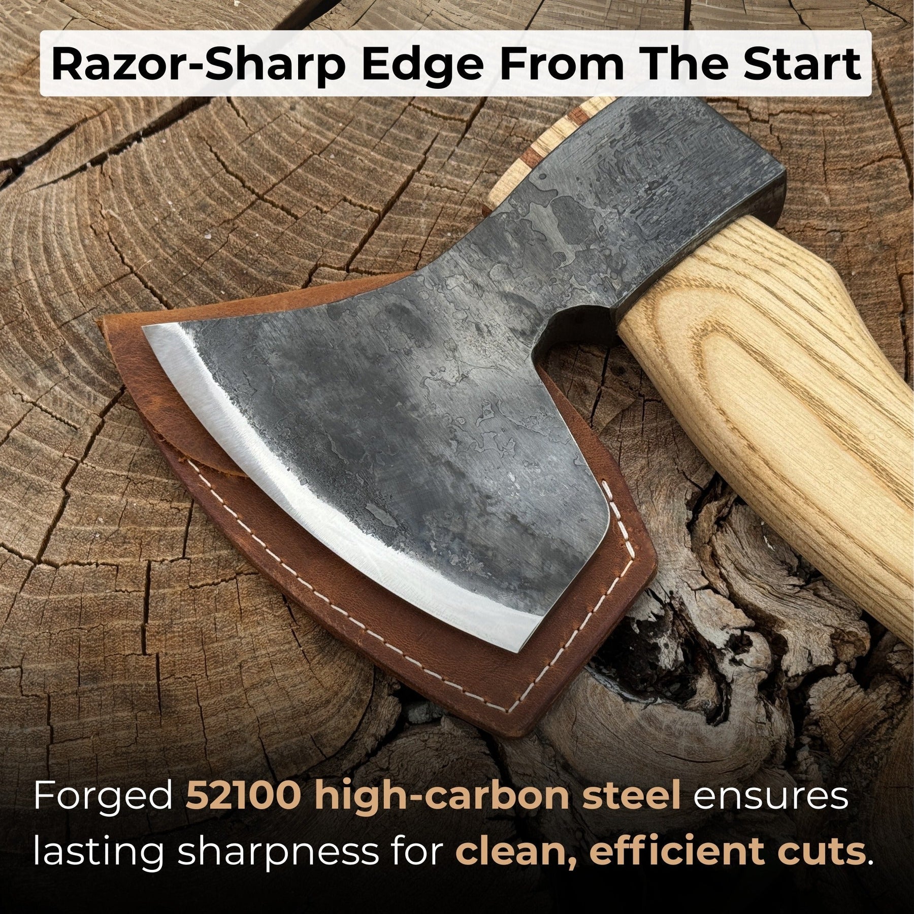 Hand-Forged Carving Axe, 1.05 kg (2.31 Ib)
