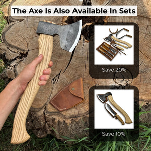 Hand-Forged Carving Axe, 1.05 kg (2.31 Ib)
