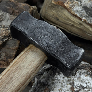 Hand-Forged Double Blacksmith's Hammer, 1 kg (2.2 lbs)
