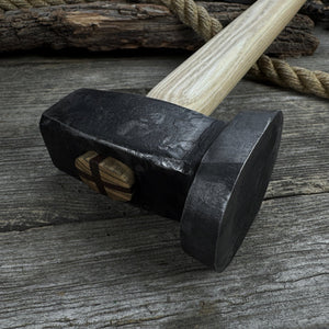 Hand-Forged Double Blacksmith's Hammer, 1.5 kg (3.3 lbs)