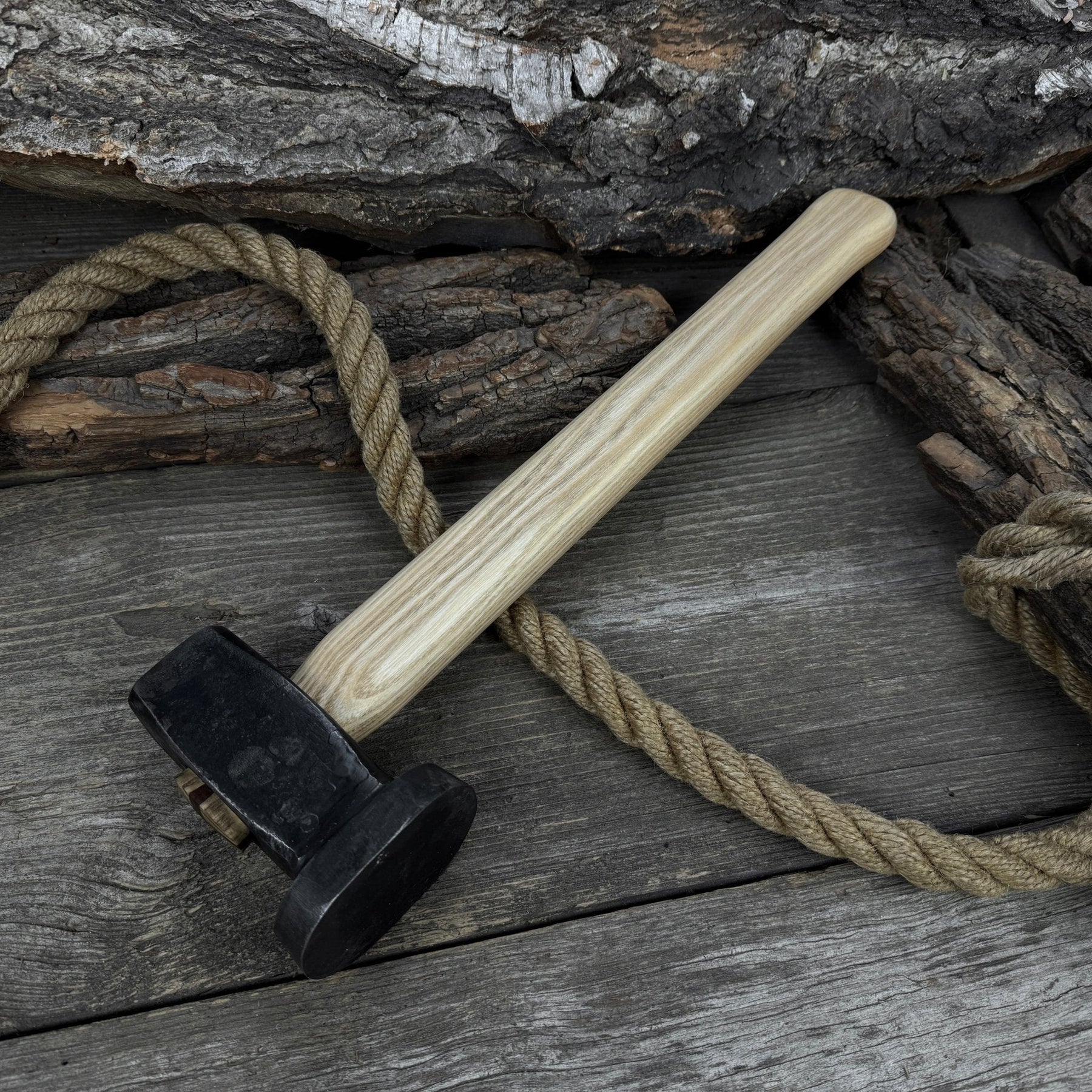 Hand-Forged Double Blacksmith's Hammer, 1.5 kg (3.3 lbs)